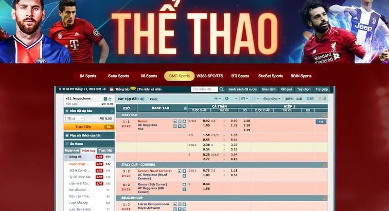 Giới thiệu sảnh CMD thể thao siêu hấp dẫn 2025 2 Giới thiệu sảnh cược CMD thể thao