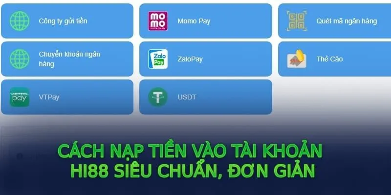 Hướng Dẫn Nạp Tiền Hi88 Chi Tiết Qua Từng Hình Thức 2 Nạp tiền Hi88 thông qua ví Momo